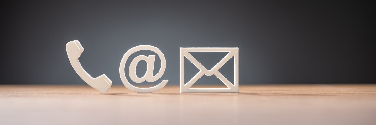 Contact Us Office Inbox Email Concept Icons